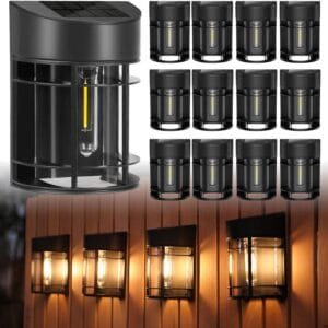 Home solar fence lights